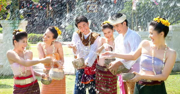 Interesting things at Songkran water festival, Thailand