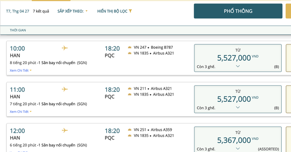 Nóng: Đã có kết quả kiểm tra giá vé máy bay 4 hãng hàng không