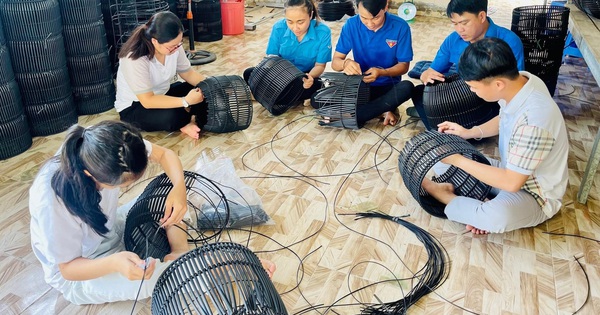 Thu nhập khấm khá từ dây nhựa