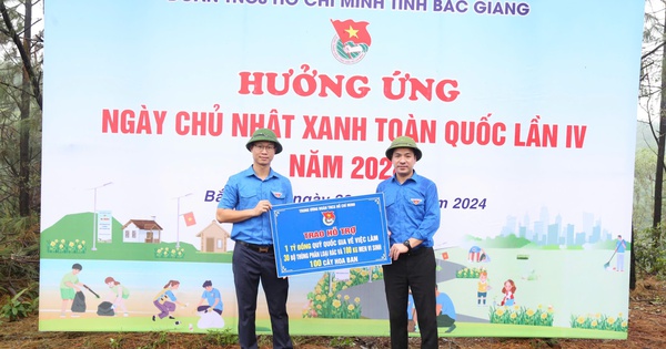 T.Ư Đoàn trao 1 tỉ đồng tạo việc làm cho thanh niên tỉnh Bắc Giang