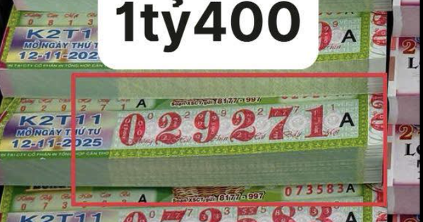 Cây vé trúng 1,4 tỉ xổ số miền Nam ngày 12 tháng 11, hàng loạt người trúng