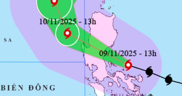 Siêu bão Fung wong đang hướng vào Biển Đông