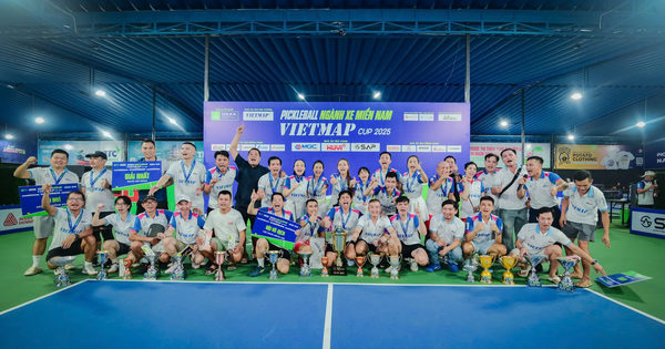 Giải pickleball ngành xe miền Nam khép lại bằng hành trình thiện nguyện