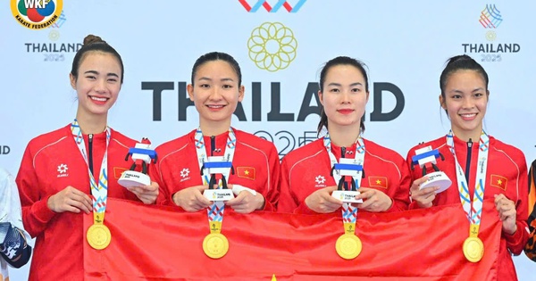 SEA Games 33: Karate đối kháng đồng đội nữ Việt Nam giành HCV