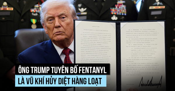 Ông Trump liệt fentanyl vào loại vũ khí hủy diệt hàng loạt