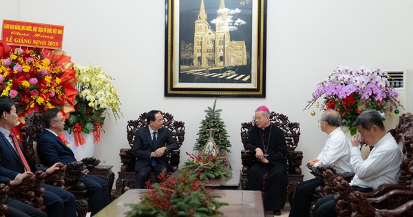 Trưởng ban Tuyên giáo và Dân vận Trung ương chúc mừng Giáng sinh tại TP.HCM