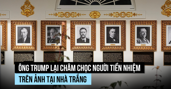 Ông Trump lại châm chọc người tiền nhiệm trên ảnh tại Nhà Trắng