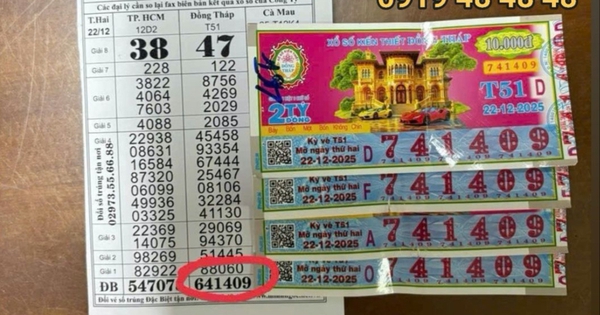 Trúng xổ số miền Nam ngày 22 tháng 12, khách mừng rỡ nhận hàng trăm triệu