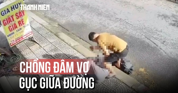Kinh hoàng clip người phụ nữ bị chồng đâm gục giữa đường khi đang về quê