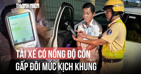 Vừa rời bàn nhậu, tài xế bị bắt quả tang nồng độ cồn gấp đôi mức kịch khung