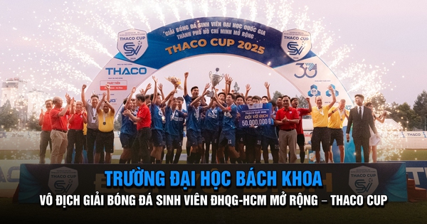 Trường ĐH Bách khoa vô địch giải bóng đá sinh viên ĐHQG-TP.HCM mở rộng – THACO CUP