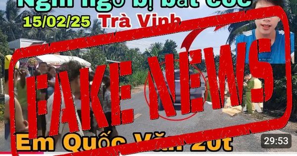 'Nam thanh ni&ecirc;n 20 tuổi ở Tr&agrave; Vinh bị bắt c&oacute;c' l&agrave; tin bịa đặt