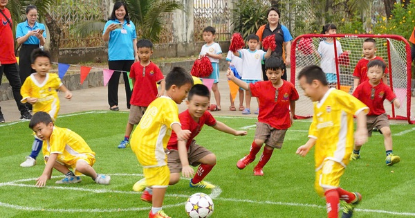 Cười hết cỡ trong ng&agrave;y hội thể thao của trẻ mầm non