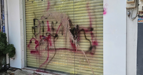 Tr&iacute;ch xuất camera truy x&eacute;t hai người xịt sơn, tạt mắm t&ocirc;m tiệm hoa