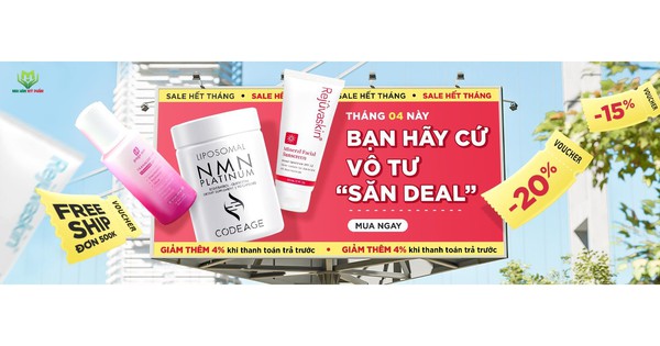 Tiết kiệm gần &#039;nửa gi&aacute;&#039; với loạt deal tại Mai H&acirc;n mỹ phẩm