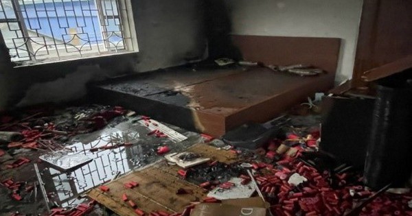 Một thanh niên tử vong, 2 người bị thương ở hiện trường có nhiều xác pháo