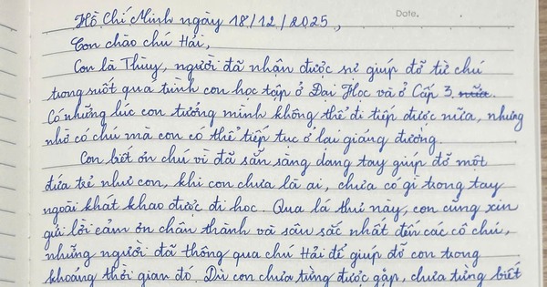 Lan tỏa trên mạng xã hội: Nữ sinh viên viết thư tay cảm ơn các ân nhân