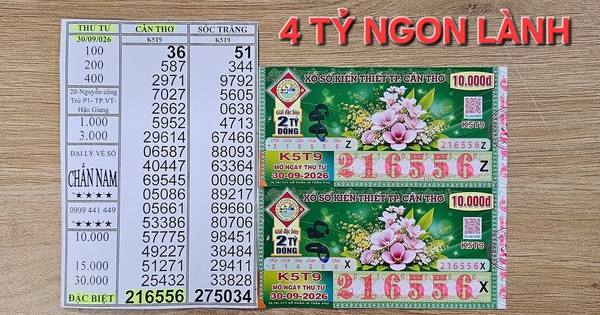 Mua 50 vé, trúng số 4 tỉ xổ số miền Nam nhờ 2 vé cùng dãy số