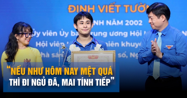 Đinh Viết Tường xúc động nhận giải “Thanh niên sống đẹp”: Tự hào vì đã dám làm