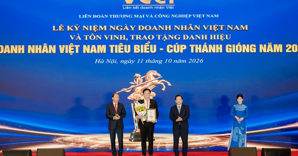 Chủ tịch TTC Energy Đặng Huỳnh Anh Tuấn được vinh danh Cúp Thánh Gióng 2026