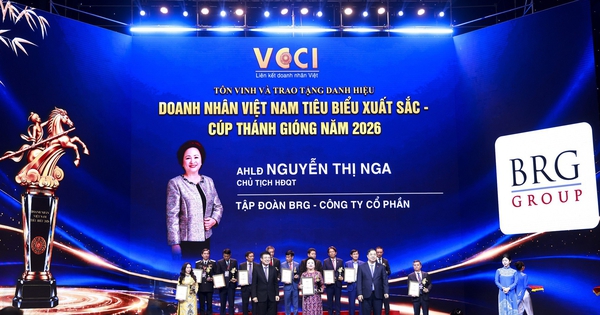 AHLĐ Nguyễn Thị Nga được vinh danh 'Doanh nhân Việt Nam tiêu biểu xuất sắc - Cúp Thánh Gióng' 2026