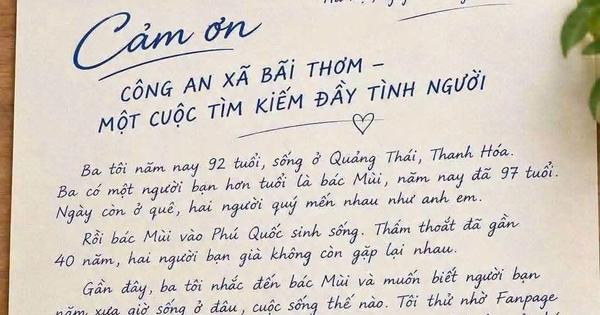 Công an giúp cụ ông 92 tuổi tìm lại bạn thân sau hơn 40 năm mất liên lạc