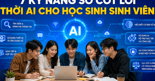 Bộ GD-ĐT hướng dẫn 7 kỹ năng số cốt lõi: Từ AI đến bảo mật dữ liệu