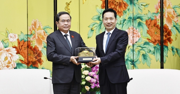 Chủ tịch Quốc hội Trần Thanh Mẫn tiếp Bí thư Tỉnh ủy Thiểm Tây