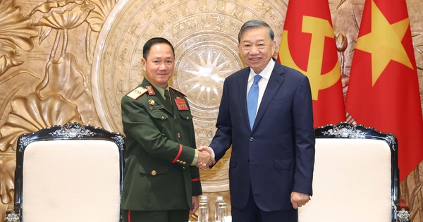 Tổng Bí thư, Chủ tịch nước Tô Lâm tiếp Phó thủ tướng, Bộ trưởng Quốc phòng Lào