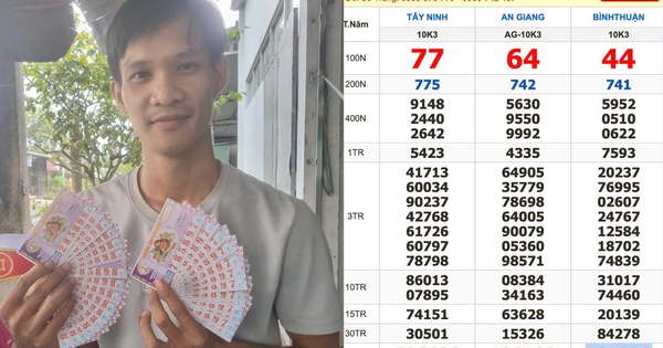 Xổ số miền Nam ngày 15 tháng 10: 10 người trúng 1,2 tỉ đài Bình Thuận