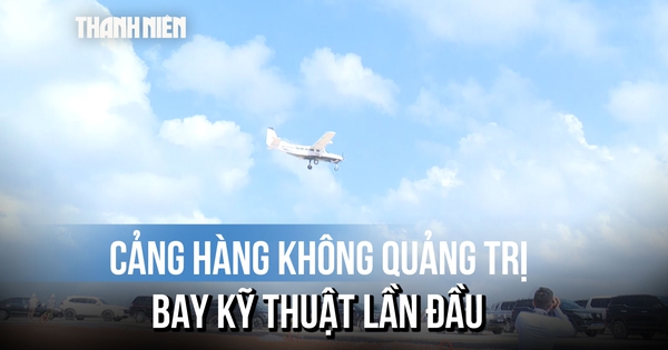 Xem chuyến bay kỹ thuật đầu tiên ở Cảng hàng không Quảng Trị