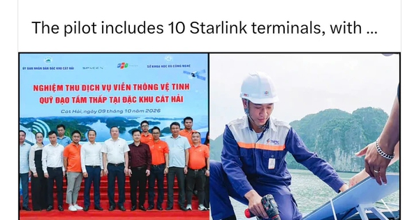Tỷ phú Elon Musk chia sẻ thông tin Hải Phòng triển khai internet vệ tinh Starlink