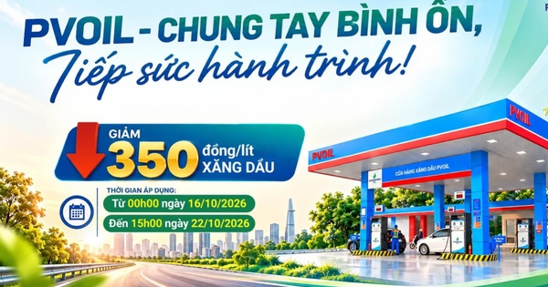 PVOIL giảm giá 350 đồng/lít xăng dầu tại 1.100 cửa hàng trên toàn quốc