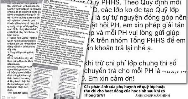 Lúng túng việc thu chi khi không còn quỹ phụ huynh