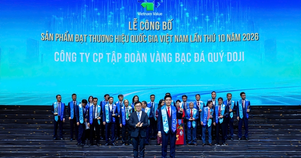 DOJI 16 năm liên tiếp được vinh danh Thương hiệu quốc gia Việt Nam