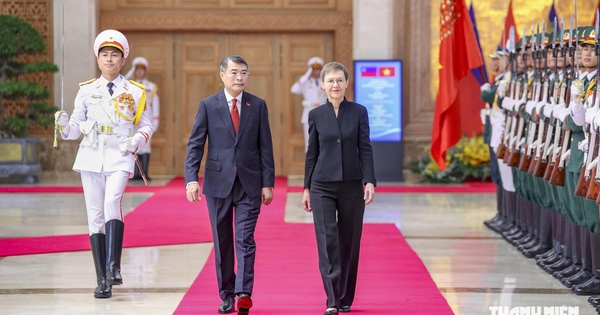 Thủ tướng Lê Minh Hưng chủ trì lễ đón chính thức Thủ tướng Liechtenstein