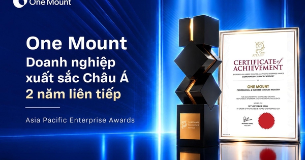 Hai năm liền nhận giải APEA: One Mount khẳng định chiến lược hệ sinh thái số