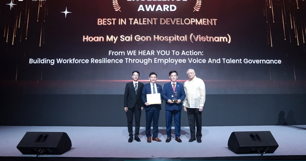 Bệnh viện Hoàn Mỹ Sài Gòn đạt giải xuất sắc hạng mục phát triển nhân tài