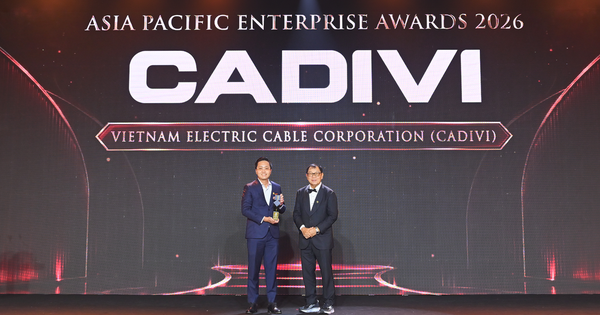 CADIVI được vinh danh ‘Doanh nghiệp xuất sắc châu Á’ 2026