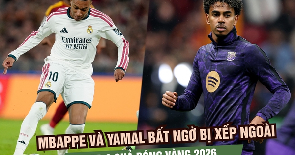 Mbappe và Yamal bất ngờ bị xếp ngoài top 3 Quả bóng vàng 2026