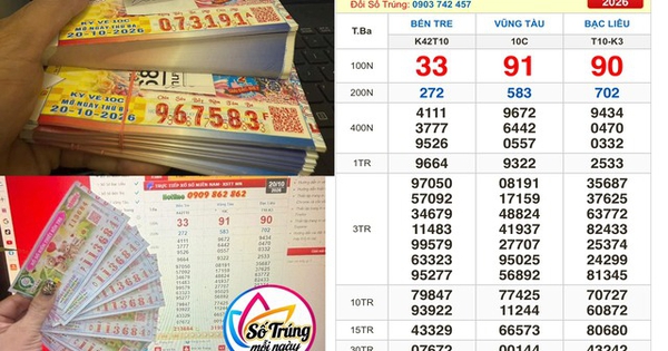Xổ số miền Nam ngày 20 tháng 10: Mua nguyên cây vé, trúng đài Vũng Tàu