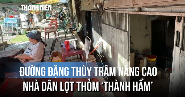 Đường Đặng Thùy Trâm nâng cao, nhà dân lọt thỏm ‘thành hầm’