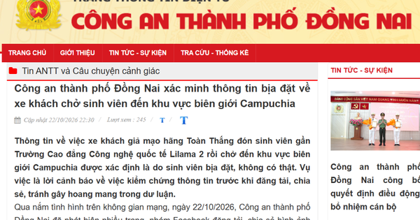 Vụ 'sinh viên đón xe đi Vũng Tàu bị chở tới biên giới Campuchia' là chuyện bịa đặt