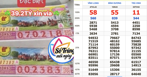 Xổ số miền Nam ngày 23 tháng 10: Cọc vé trúng 39,2 tỉ đài Bình Dương lộ diện