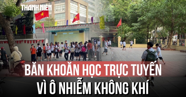 Phụ huynh băn khoăn trước đề xuất học trực tuyến khi không khí Hà Nội ô nhiễm không khí