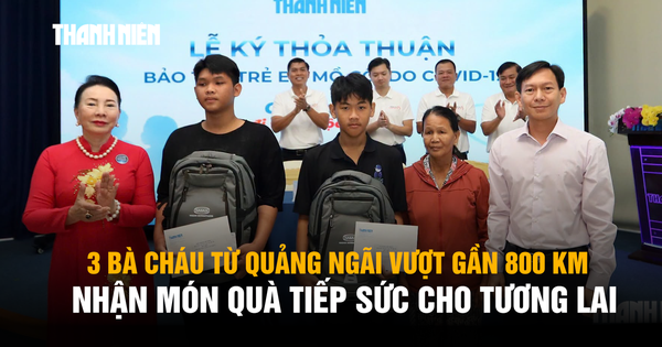 3 bà cháu từ Quảng Ngãi vượt gần 800 km, nhận món quà tiếp sức cho tương lai