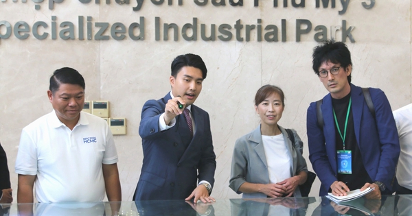 Đại biểu các thành phố đối tác kinh tế khảo sát KCN chuyên sâu Phú Mỹ 3