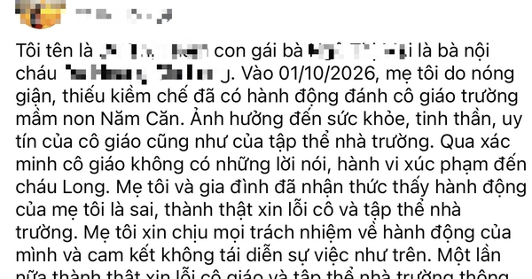 Bà nội đến lớp xé áo, đánh cô giáo, bị phạt 11,25 triệu đồng