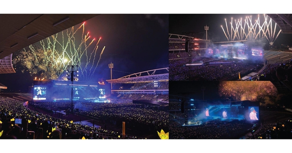 Mỹ Đình đẹp nghẹt thở trong đêm cuối BIGBANG: Pháo hoa rợp trời, ‘yellow ocean’ sáng rực