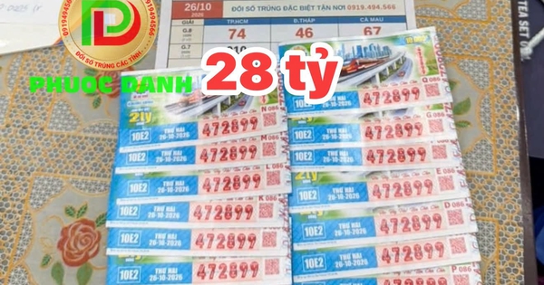 Dãy số giúp nhiều người cùng trúng 32,5 tỉ đồng xổ số miền Nam đài TP.HCM